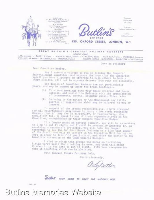 Butlins Ayr Memorabilia items