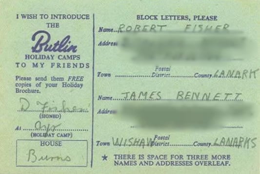 Butlins Ayr Memorabilia items