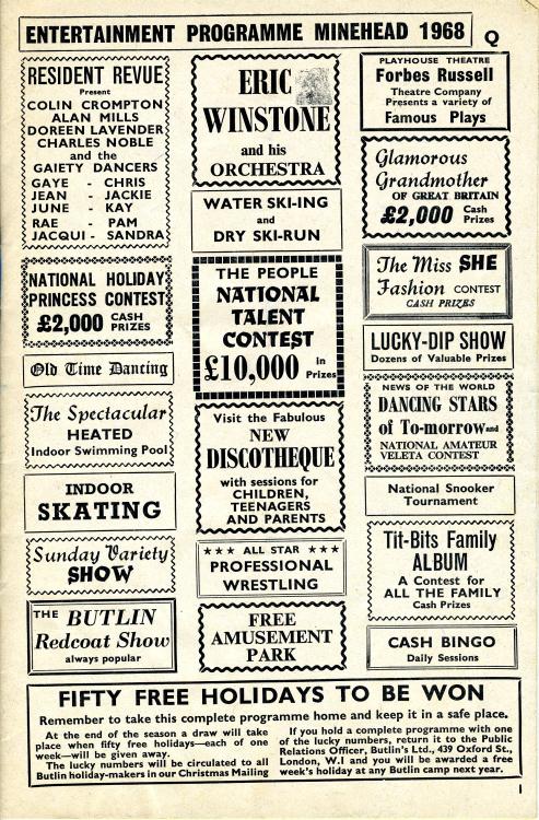 Entertainment Programme Cover