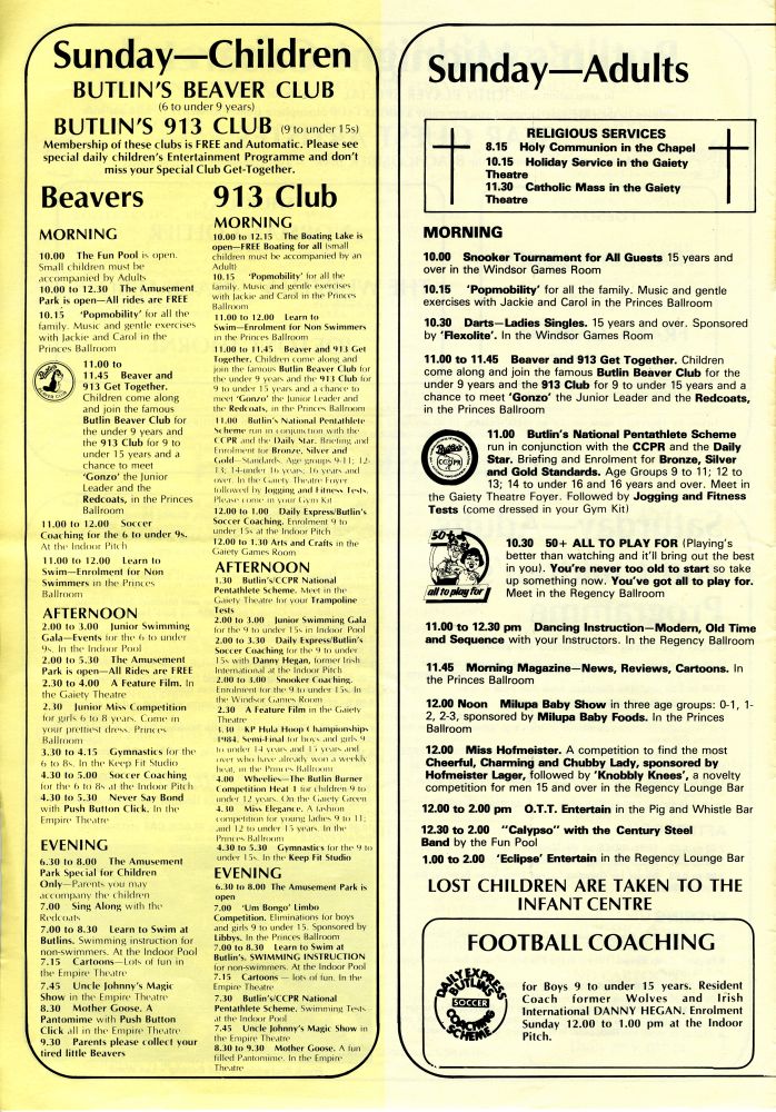 Sunday Entertainment - Children & Adults
