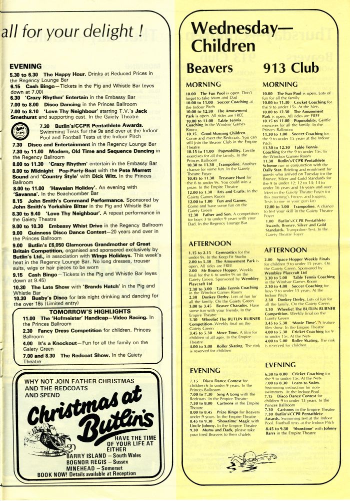 Wednesday Entertainment - Children & Adults