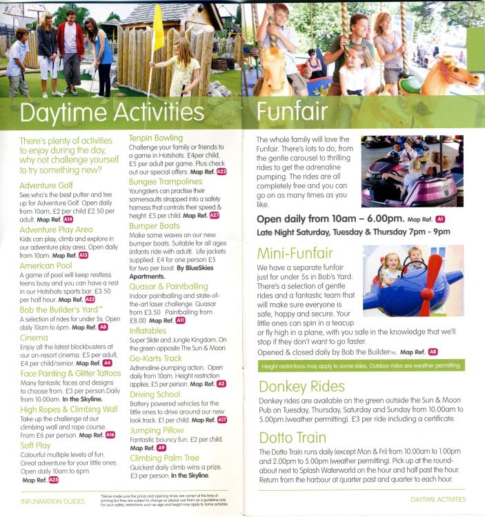 Daytime Activities & Funfair