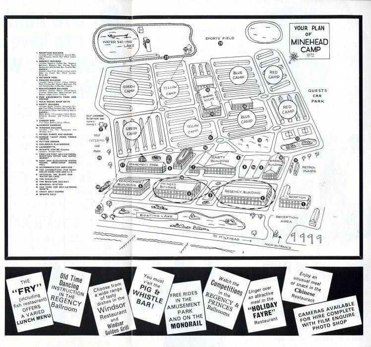 Minehead Day Visitor Leaflet 1972