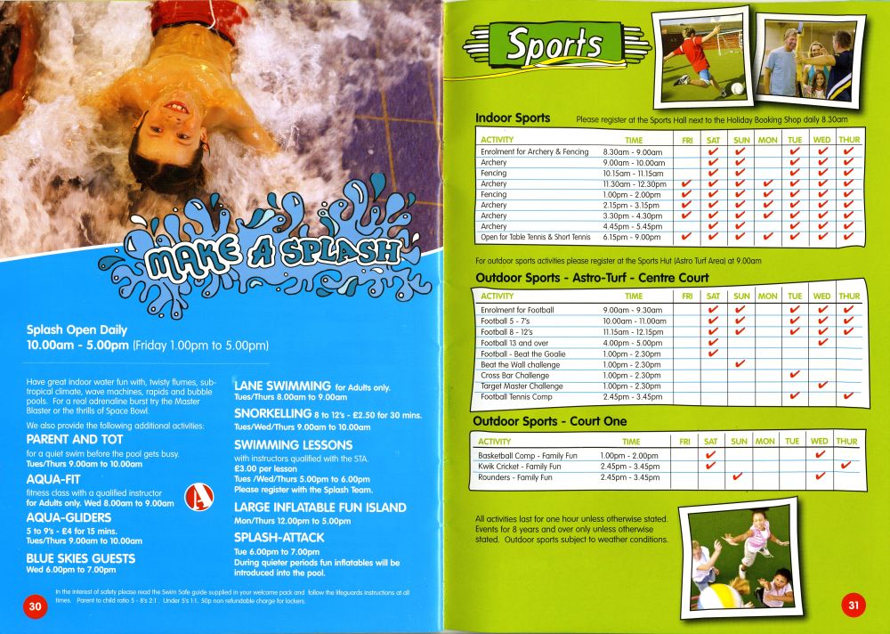 Pages 30 & 31 - Splash & Sports