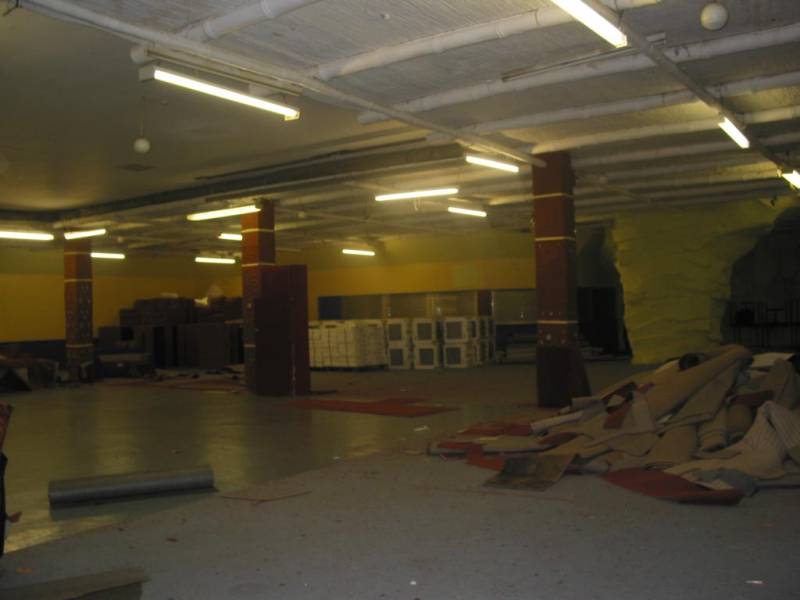 Inside the old Beachcomber building