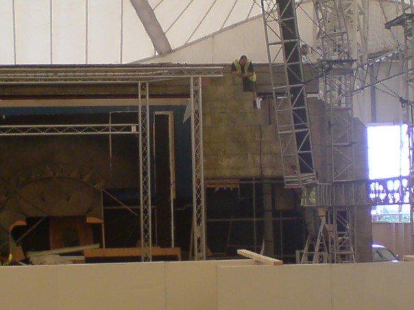 The Old Skyline Stage Being Dismantled