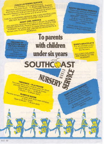 1992 Nursery Leaflet