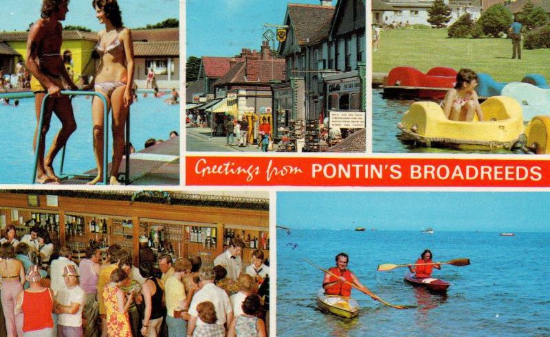 Pontins Broadreeds Postcard