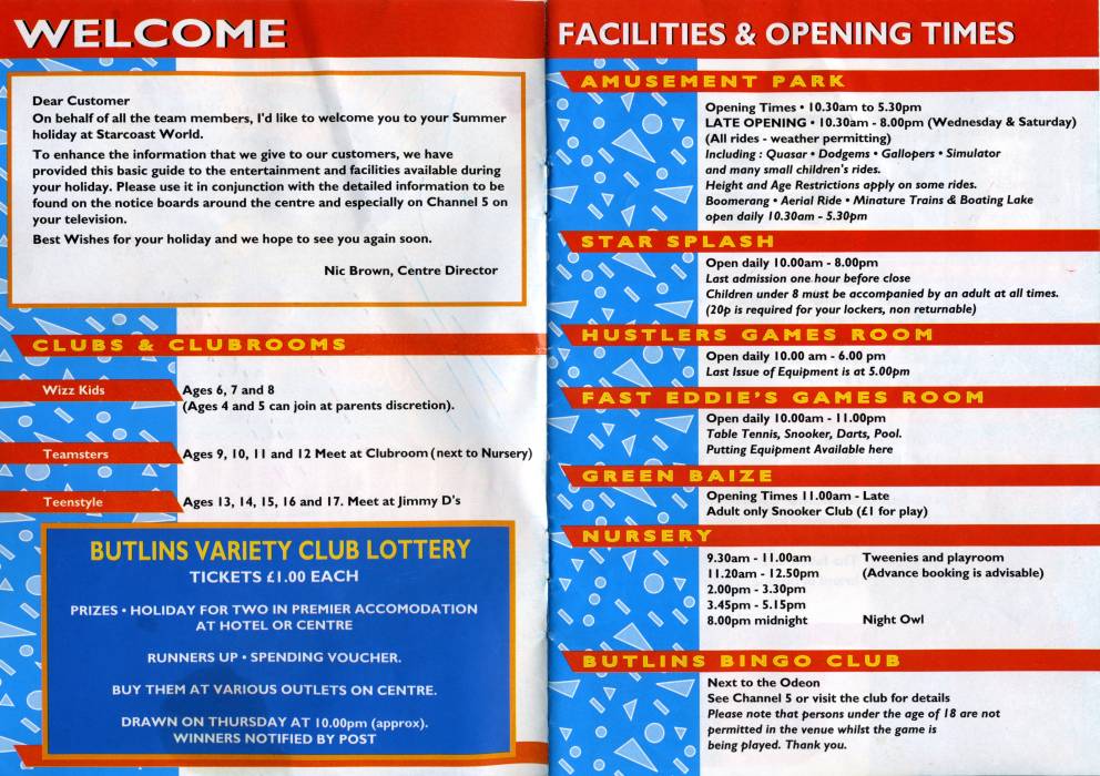 Welcome & Facilities