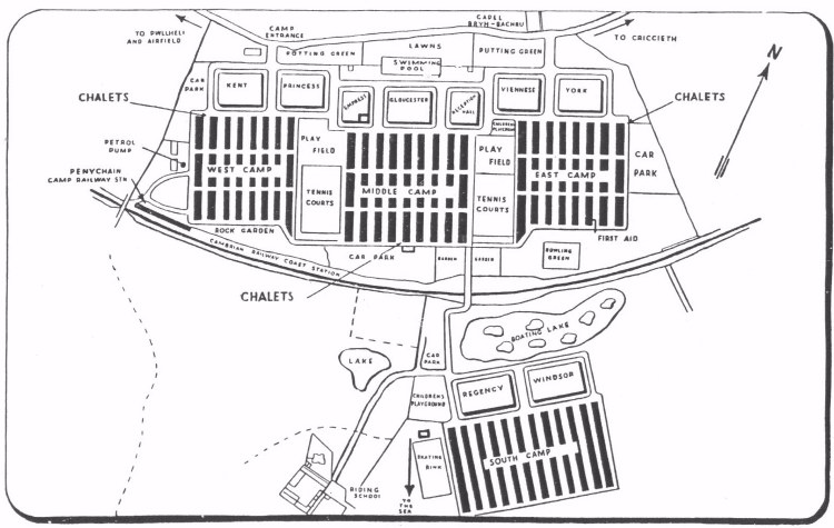 Pwllheli Map from the 1940's