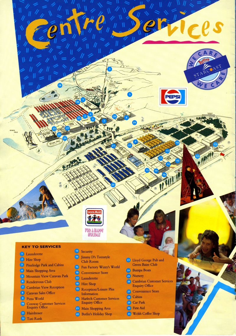 Pwllheli Map from 1991