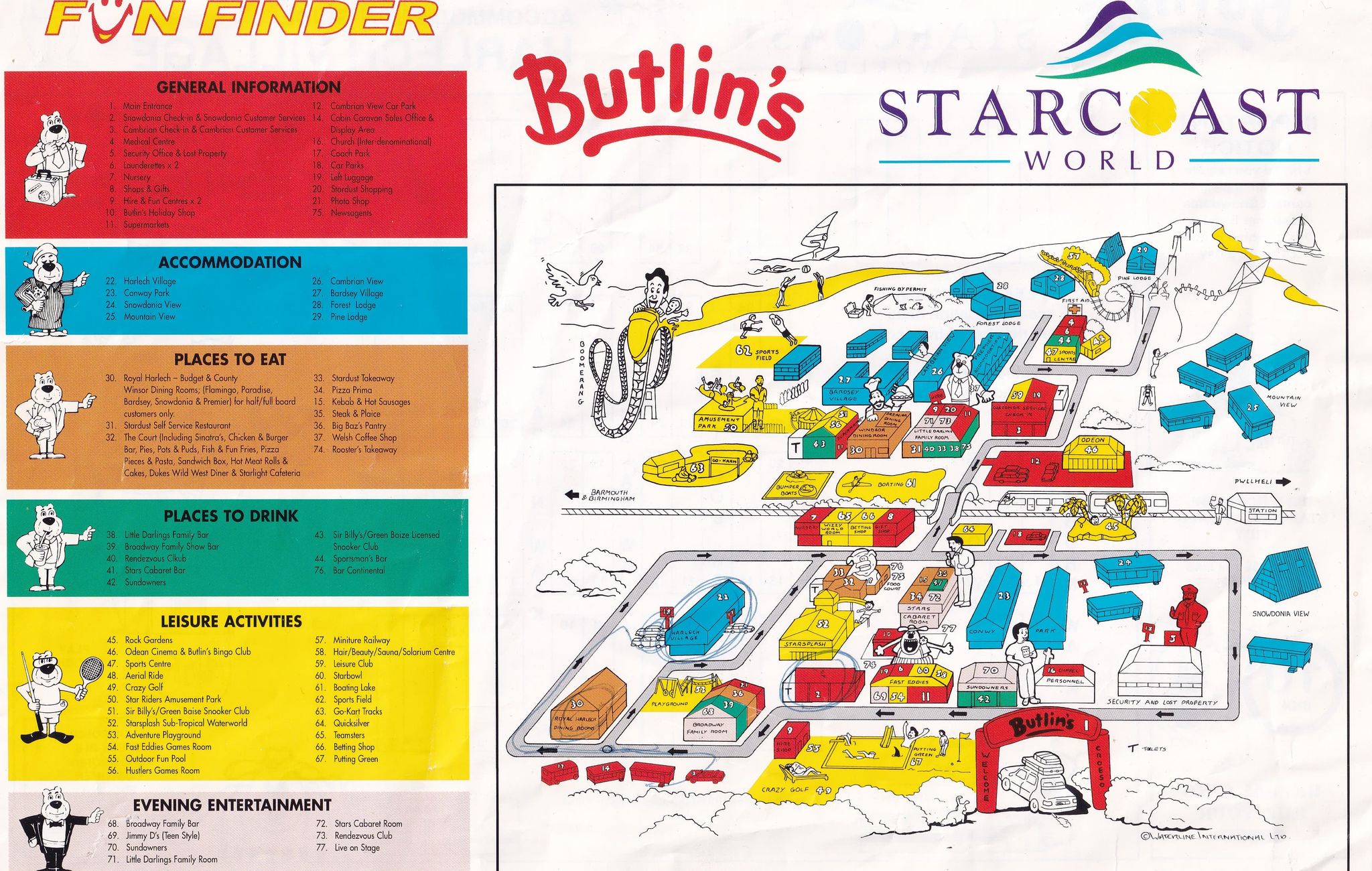 Late 90s Pwllheli Map of Unconfirmed Year