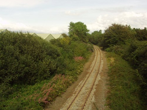 View from the railway bridge