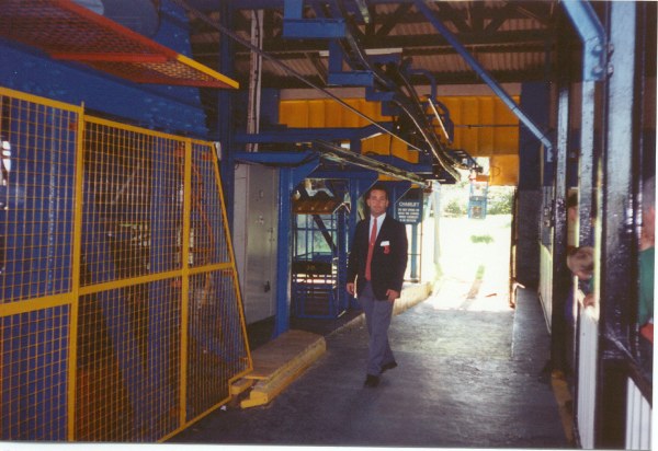 View inside the main chairlift station
