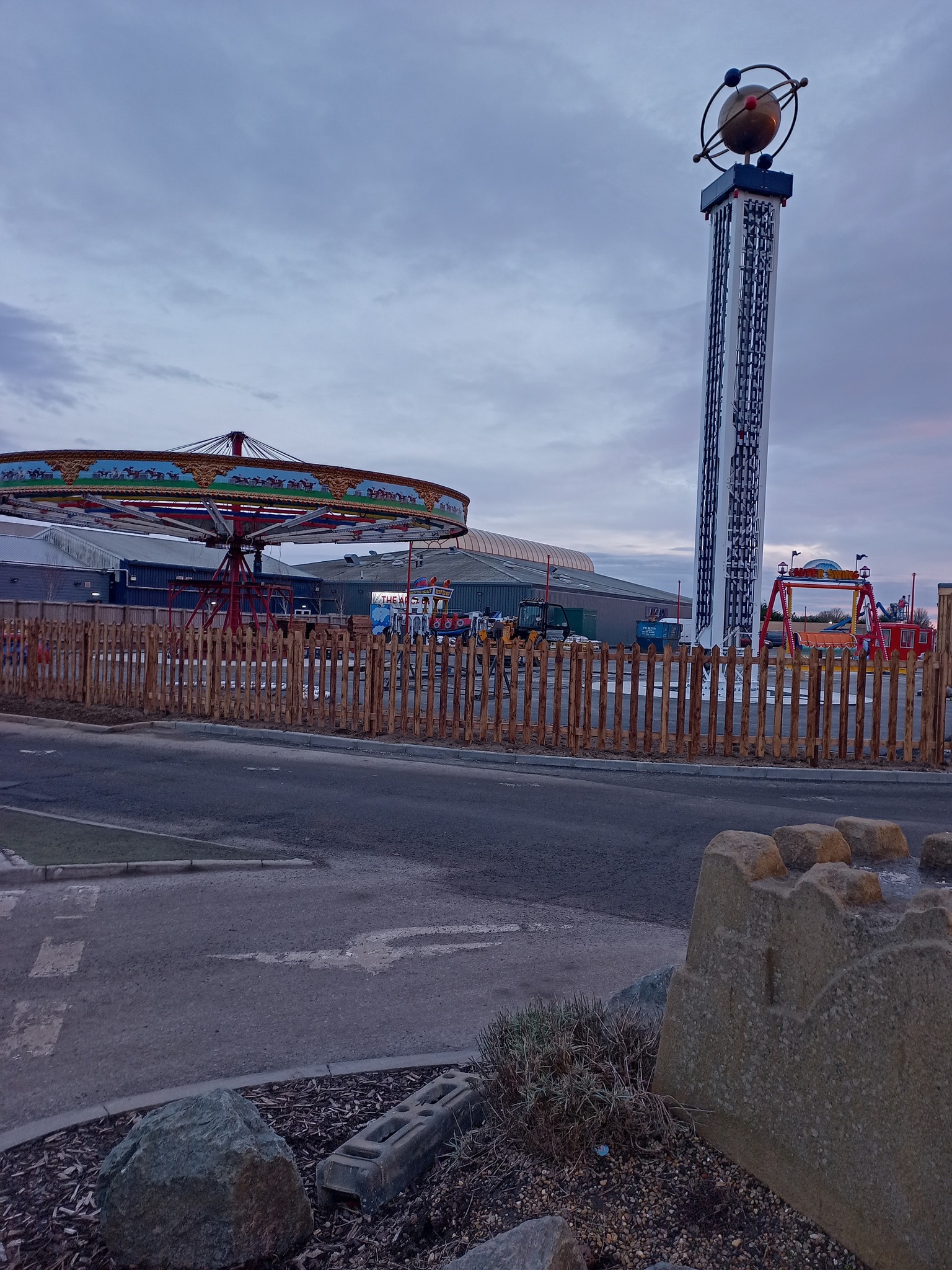 Funfair Under Construction