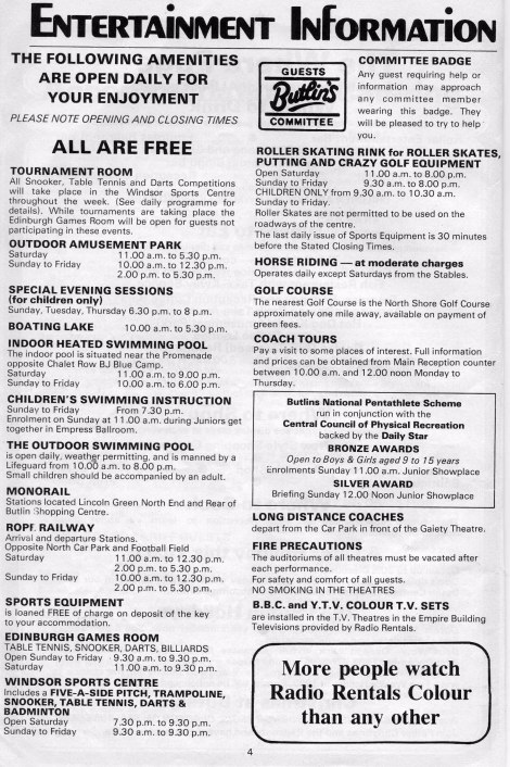 Entertainment Information