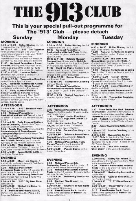 The 913 Club - Sunday to Tuesday