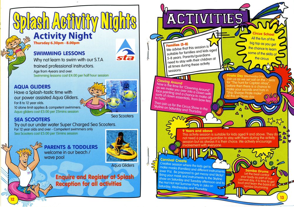 Pages 12 & 13 - Activities