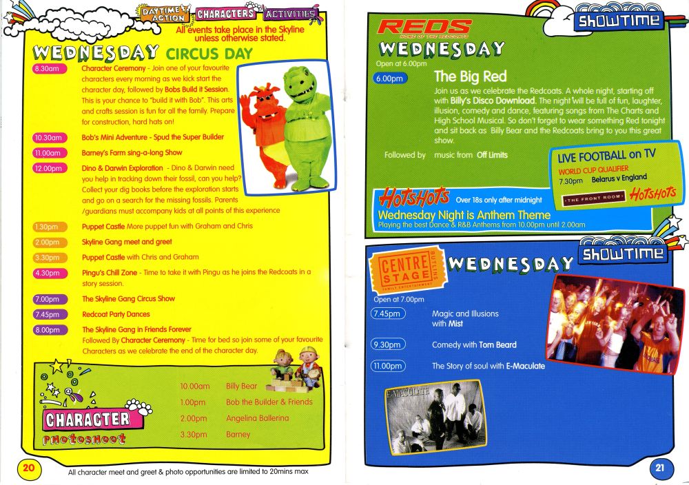 Pages 20 & 21 - Wednesday Entertainment