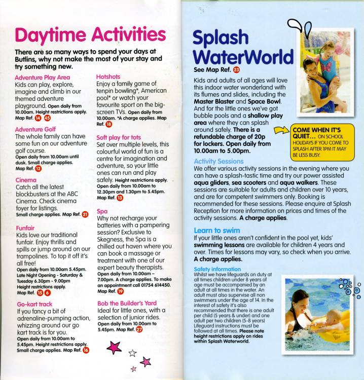 Daytime Activities & Splash Waterworld