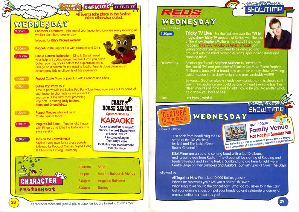 Pages 28 & 29 - Wednesday Entertainment
