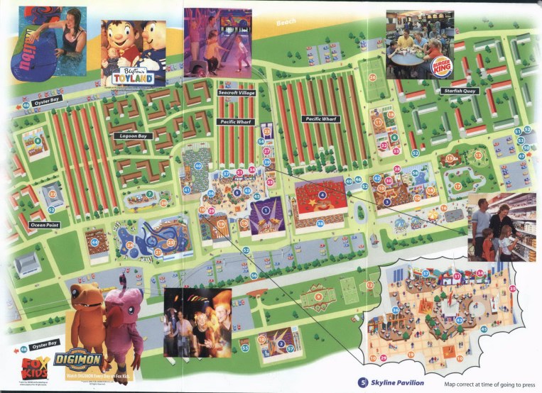 Butlins Skegness Map 2001