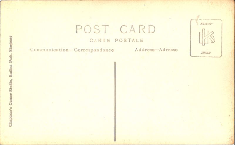 Chapman's Corner Studio postcard back