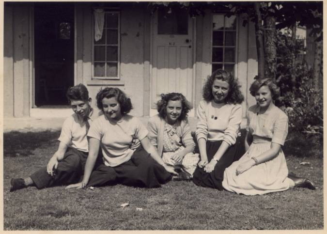 Alan with the girls who did the developing