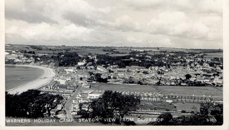 Seaton View From Cliff-Top