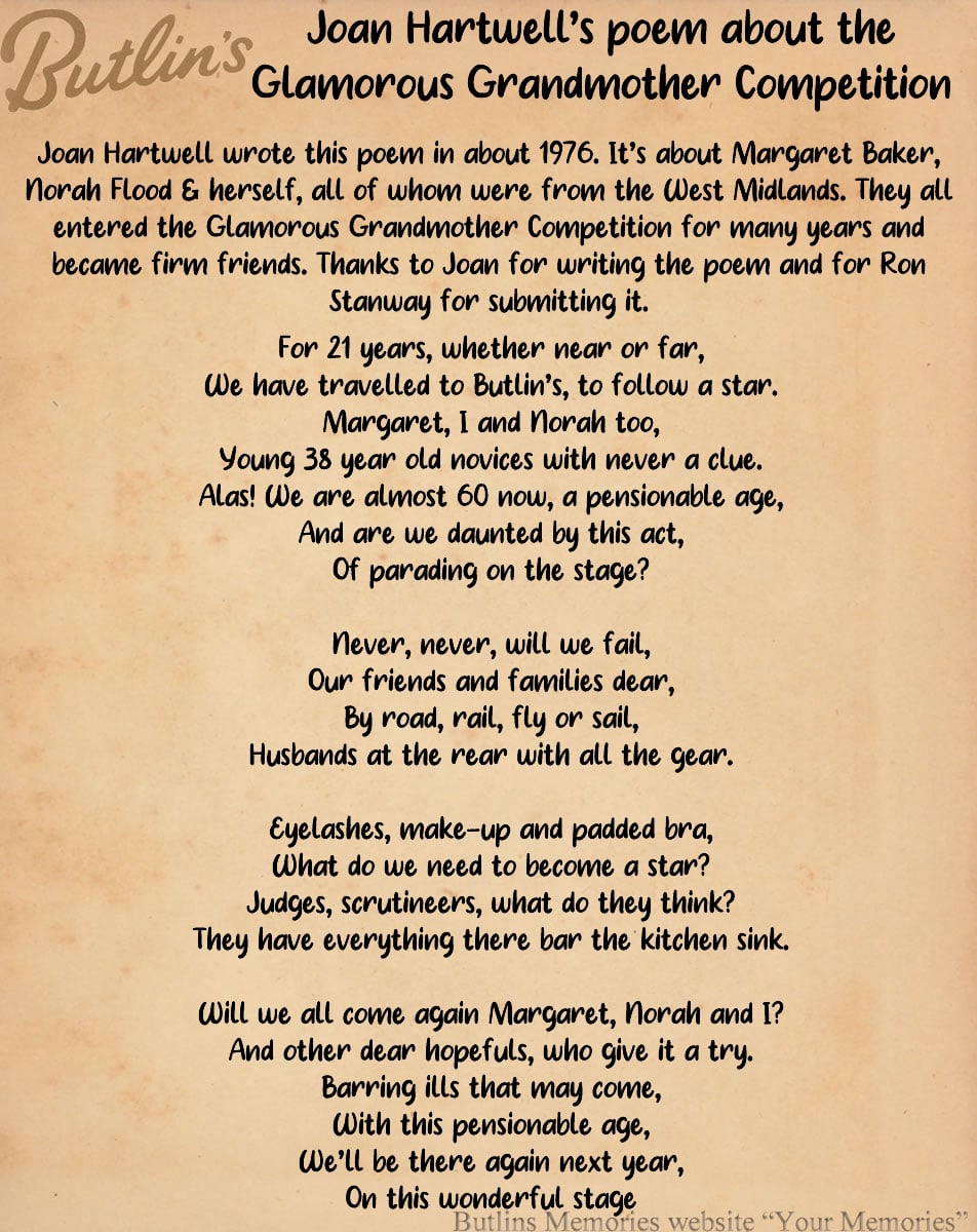 Joan Hartwell Memories