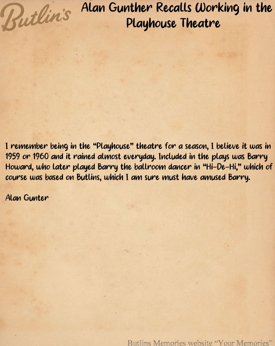 Alan Gunther Memories
