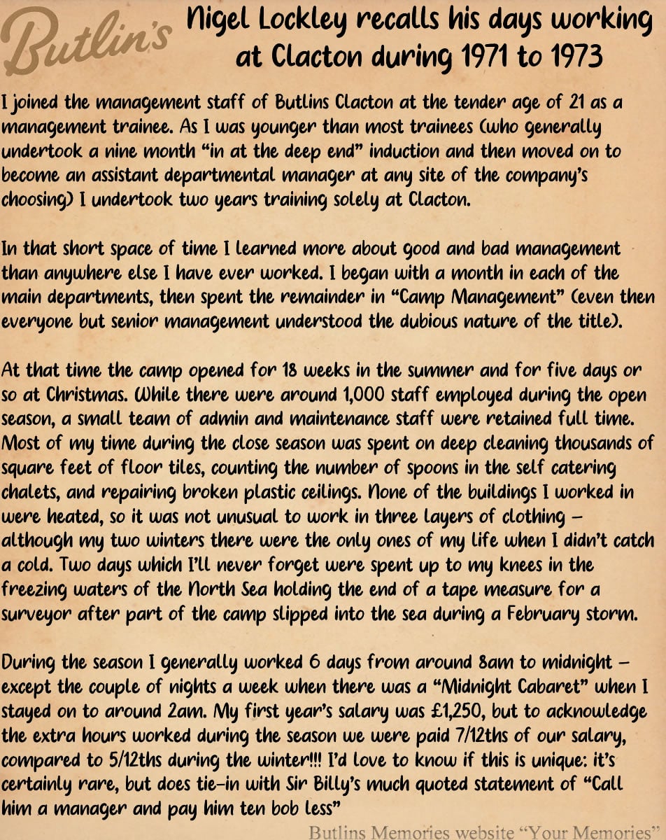 Nigel Lockley Story