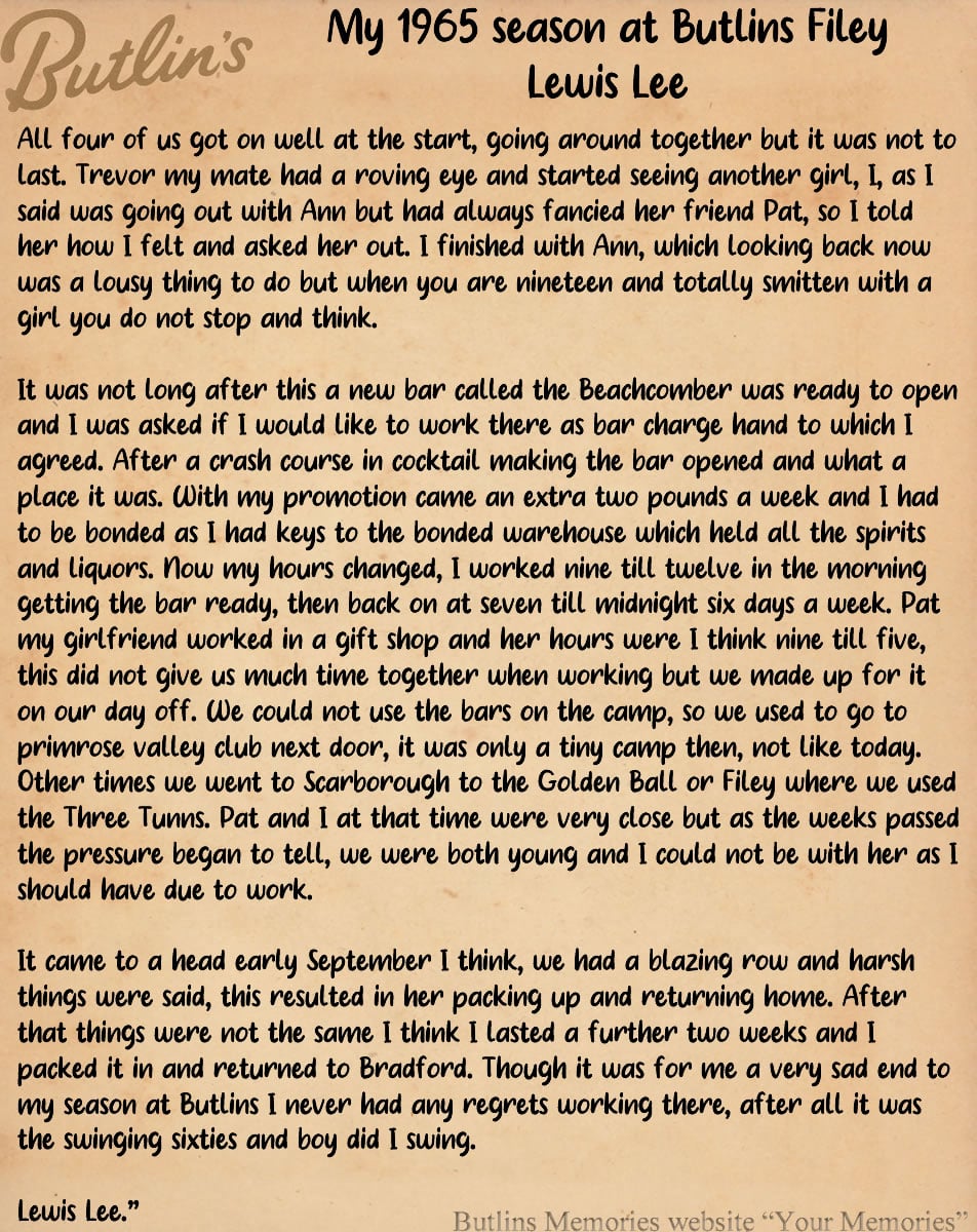 Lewis Lee Story