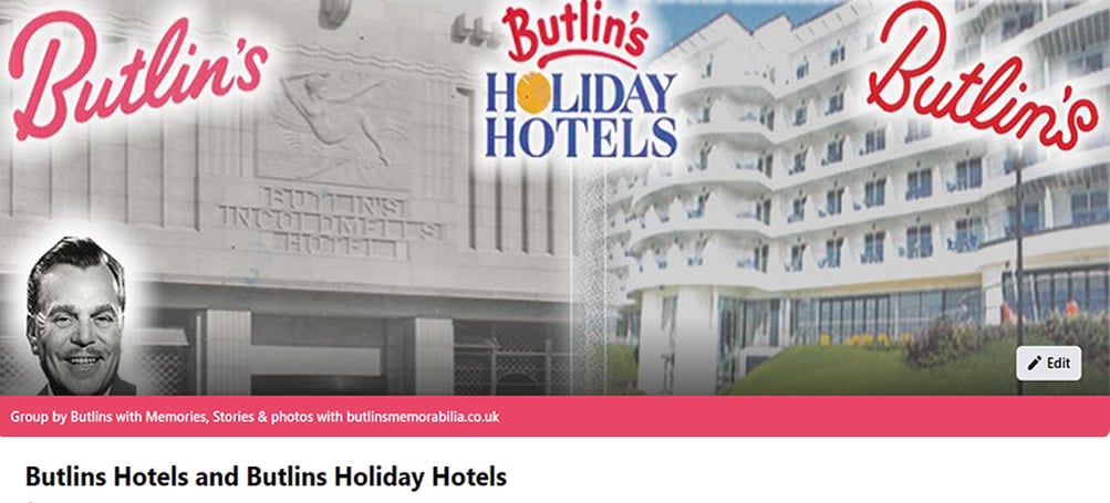 Butlins Memories Hotels Facebook Group