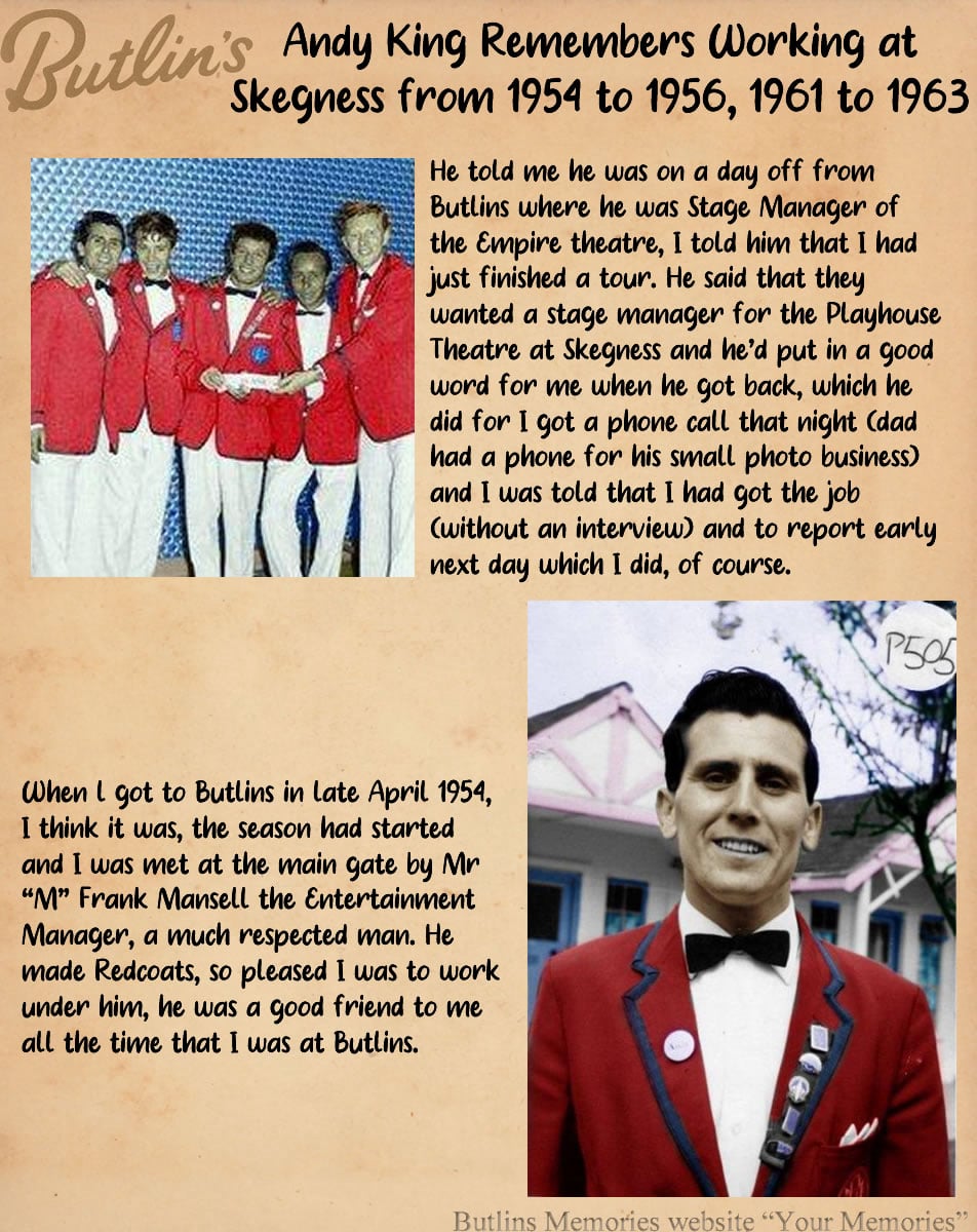 Andy King Memories